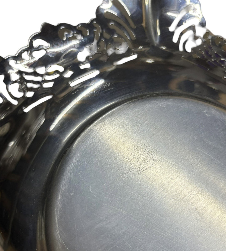 Chrome Tray Krome Kraft Farber Bros Decorative Serving Plate Ornamental Rim