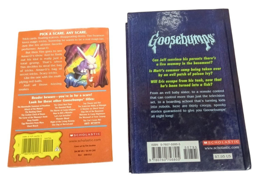 Goosebumps Books Set Of 2 Vintage Collectible Nostalgic Halloween Children's