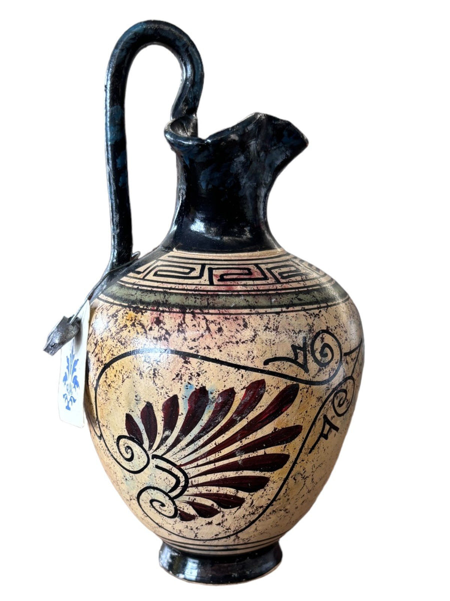 Copy of Classic Period 500 B.C. Pottery Paint in Greece Handled Miniature Vase