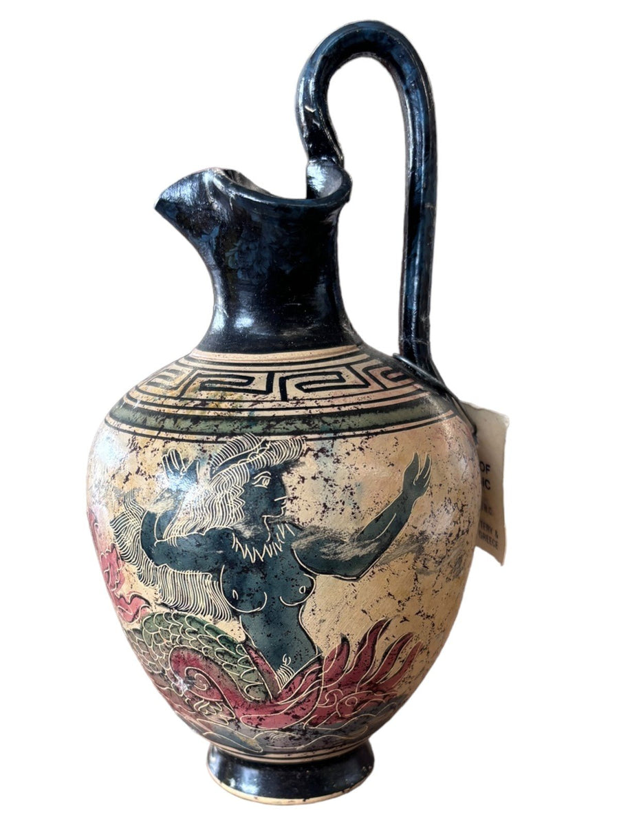 Copy of Classic Period 500 B.C. Pottery Paint in Greece Handled Miniature Vase