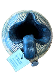 Copy of Classic Period 500 B.C. Pottery Paint in Greece Handled Miniature Vase