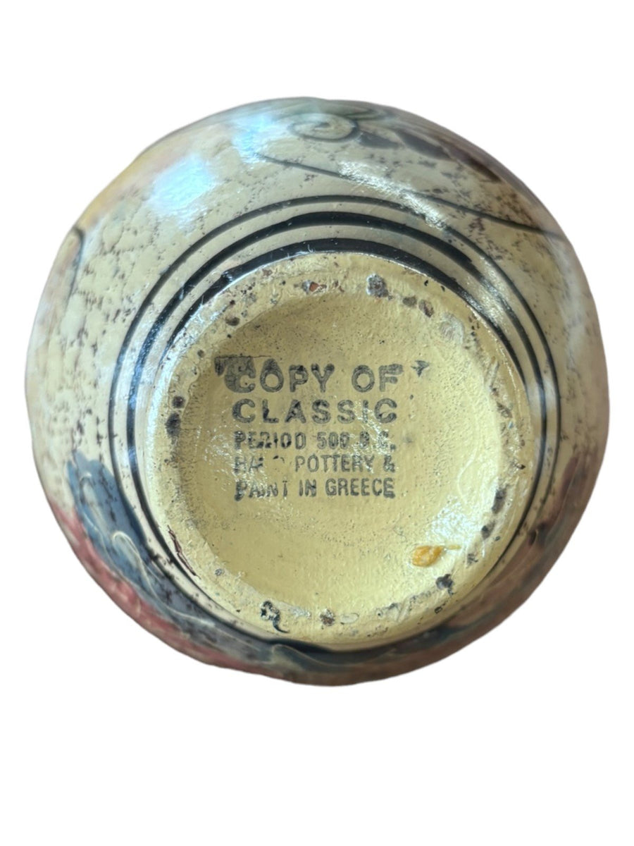 Copy of Classic Period 500 B.C. Pottery Paint in Greece Handled Miniature Vase