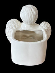 Angel Ceramic Cherub Planter Vintage Unmarked