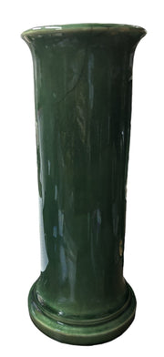 Geisha Vase Ceramic Green Glazed Art Pottery Home Decor