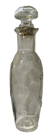 Decanter Glass Swirl Art Bottle Vintage Barware