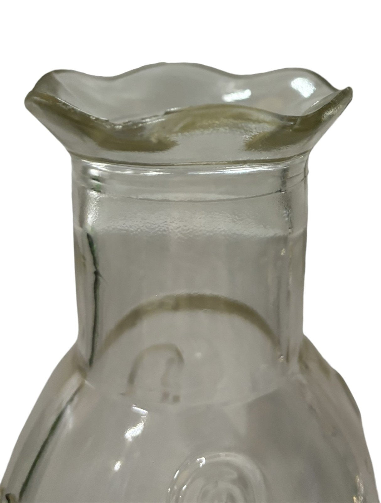 Decanter Glass Swirl Art Bottle Vintage Barware