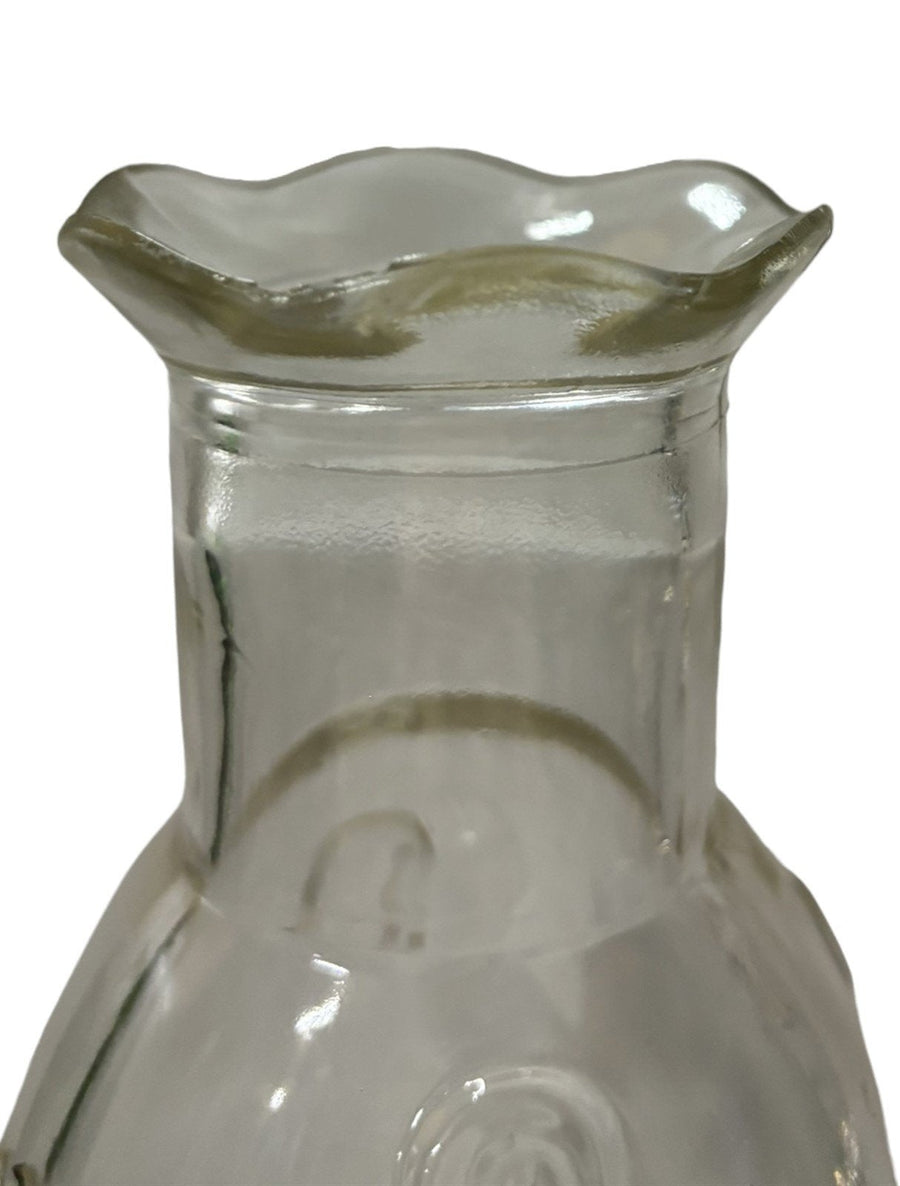 Decanter Glass Swirl Art Bottle Vintage Barware