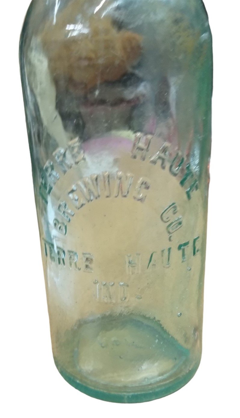 Terre Haute Brewing Co Glass Bottle Vintage Collectible Nostalgic Drink Storage