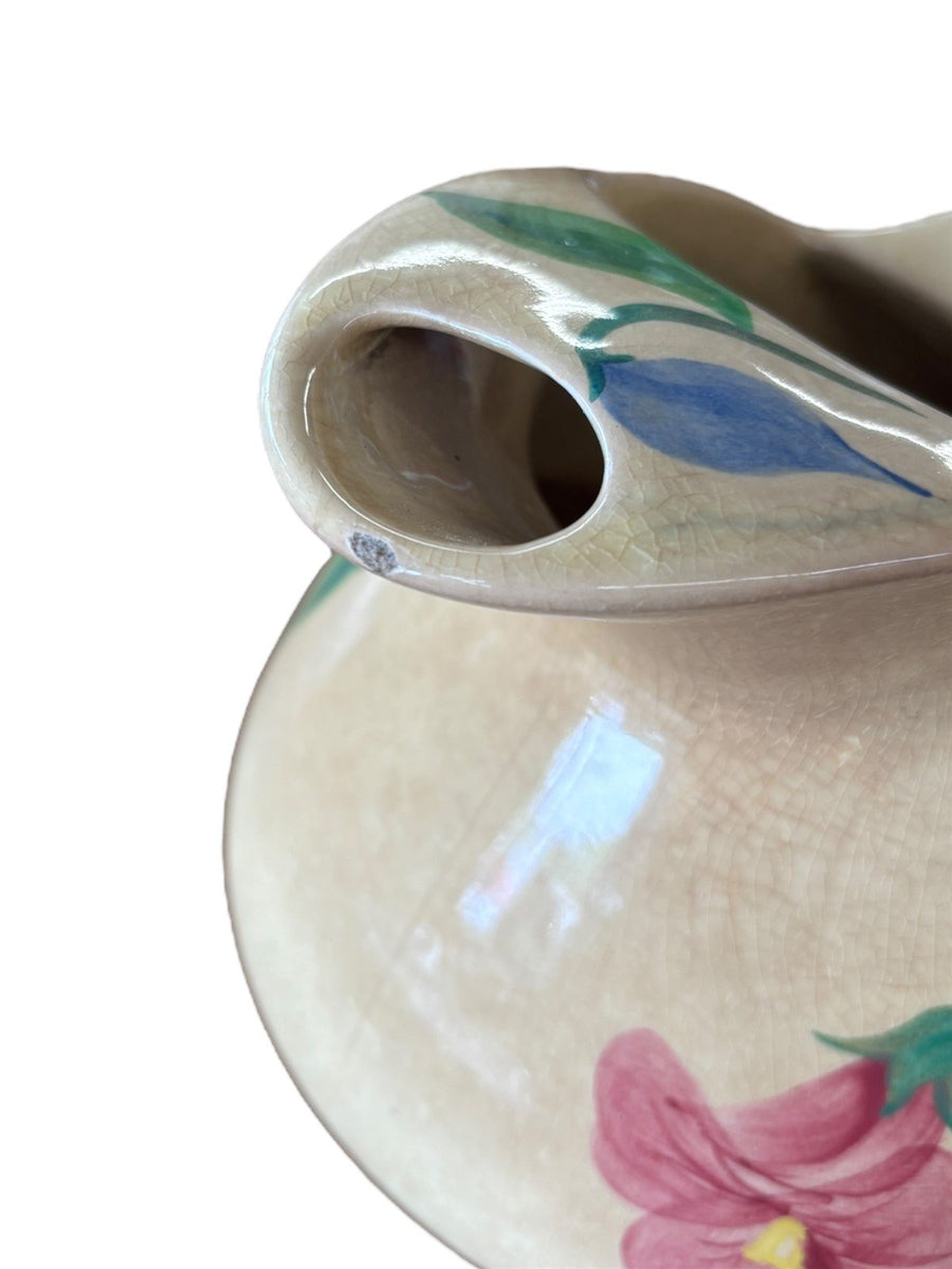 Pottery Guild of America Hand Painted Pitcher #4 Flower Pattern