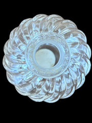 Telenora 18% Crystal Empty Perfume Bottle with Heart Stopper Vintage