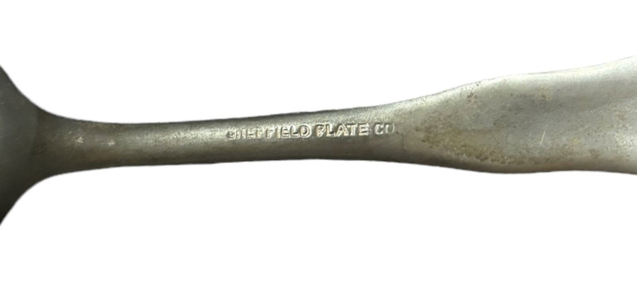 Silverplate Maine Battleship Souvenir Spoon Sheffield Plate Co. 6682 Tons USA