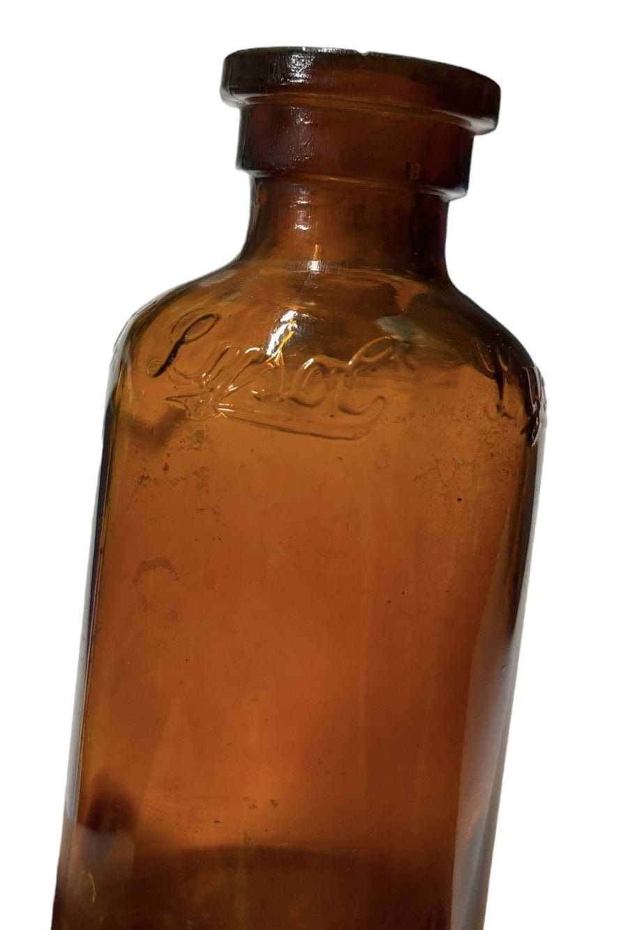 Medicine Bottle Lot Antique Glass Phillips Piso Lysol