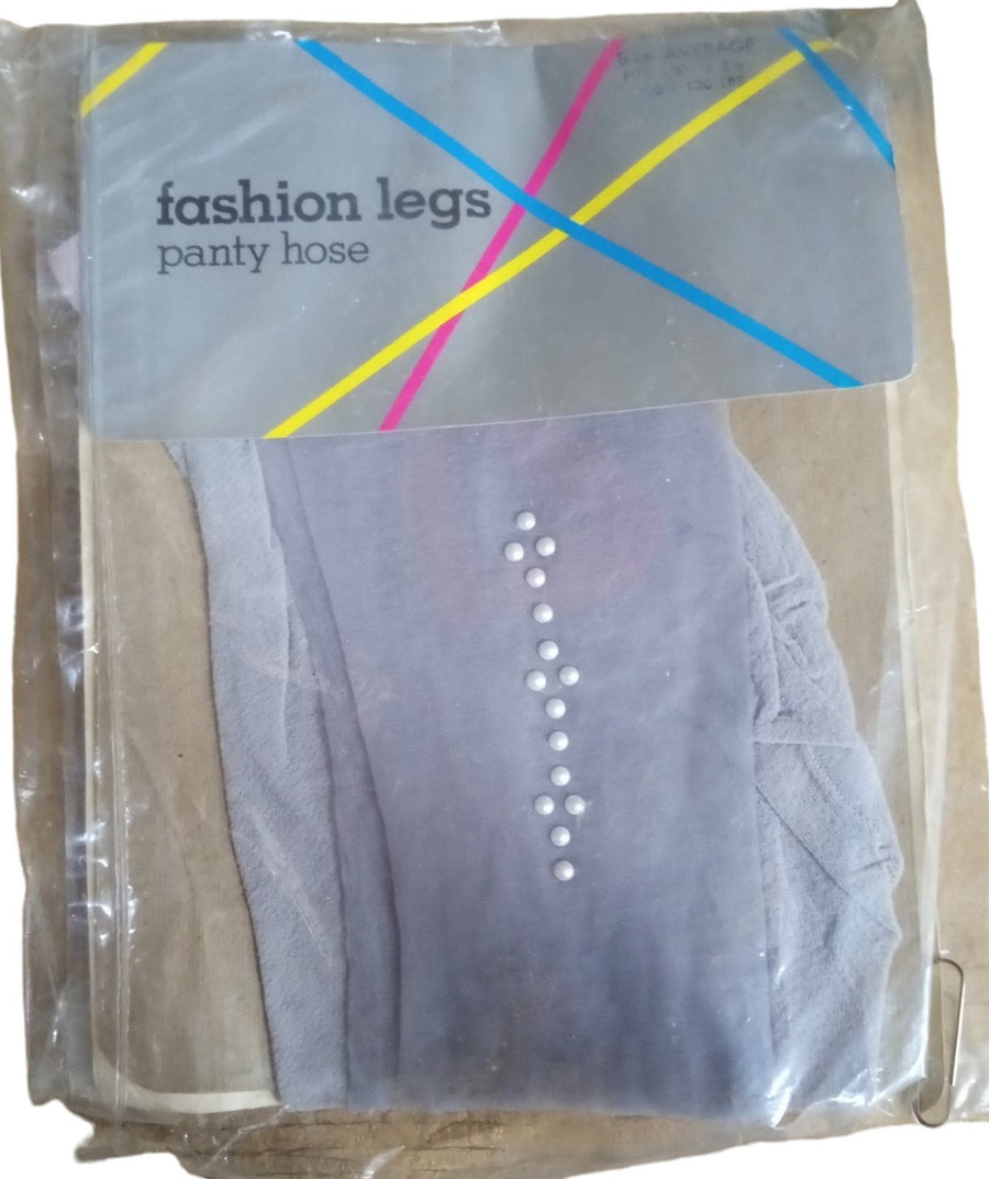 Fashion Legs Panty Hose Gray Average Fits 5'3" to 5'6" 100-130 Lbs. Vintage