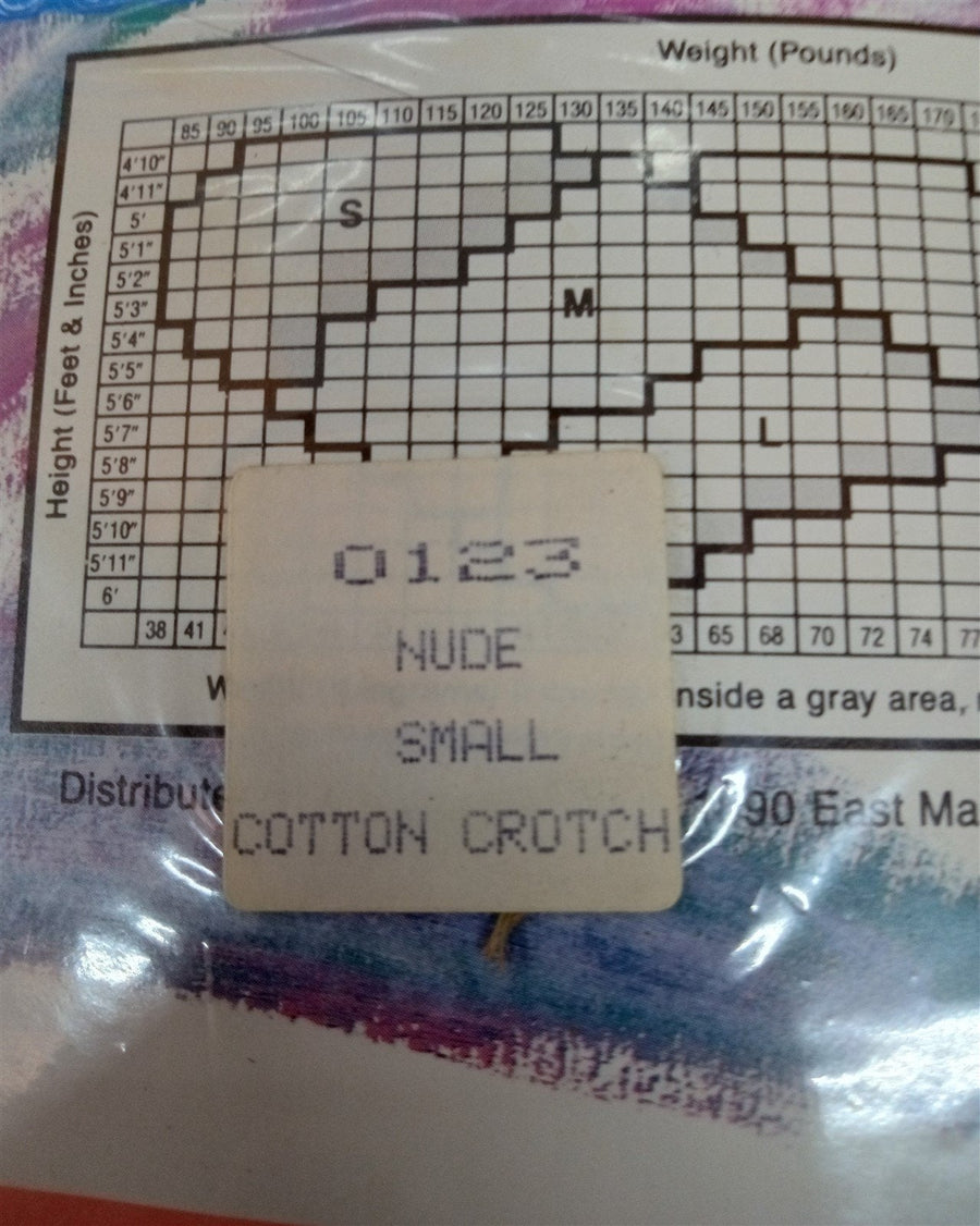 Never Run Sheer Magic Panty Hose Nude Small Vintage Made in Italy