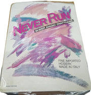 Never Run Sheer Magic Panty Hose Nude Small Vintage Made in Italy