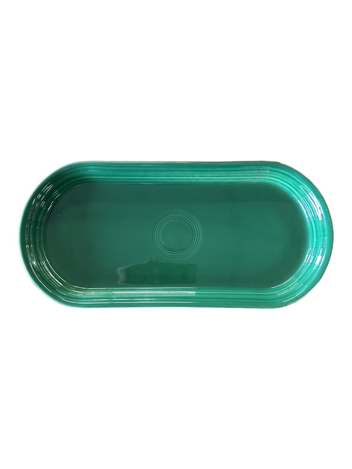 Fiesta - Jade Green Small Bread Tray Homer Laughlin Ceramic Dish Cooking Serving