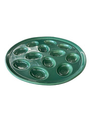 Fiesta - Jade Green Small Egg Plate Tray Serving Dish Homer Laughlin Ceramic HLC