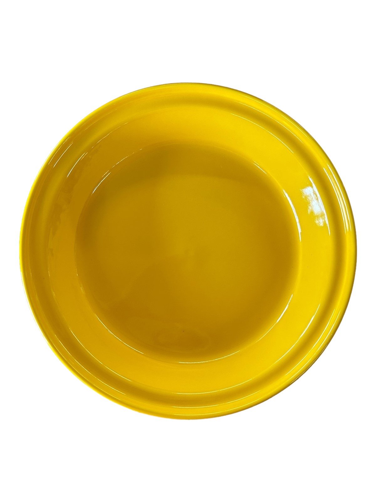 Fiesta - Daffodil Yellow Deep Dish Pie Baker Plate Pan Dish Homer Laughlin Bake