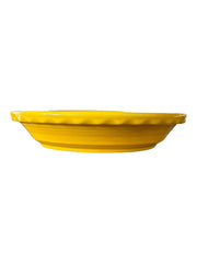 Fiesta - Daffodil Yellow Deep Dish Pie Baker Plate Pan Dish Homer Laughlin Bake