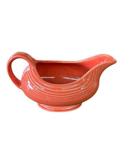 Fiesta - Persimmon Orange Sauce Boat Gravy Homer Laughlin Ceramic Serving Dish