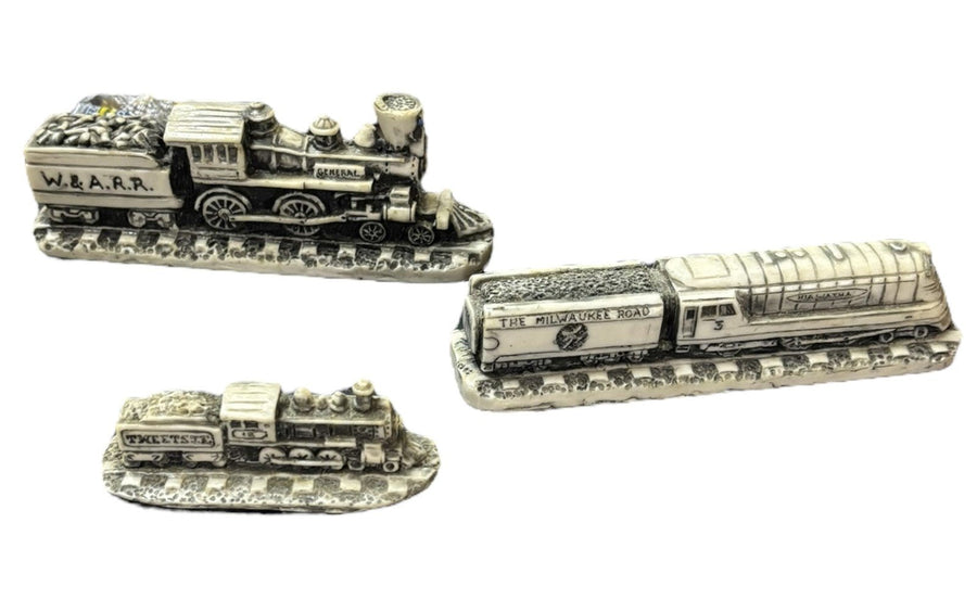 Marble Trains Gone By Set of 3 W & A.R.R. General Limited Georgia MMC