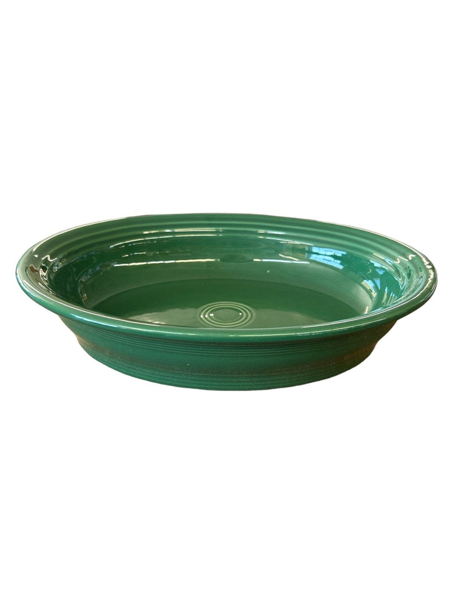 Fiesta - Jade Green Oval Vegetable Bowl Homer Laughlin Ceramic Serving Dish HLC