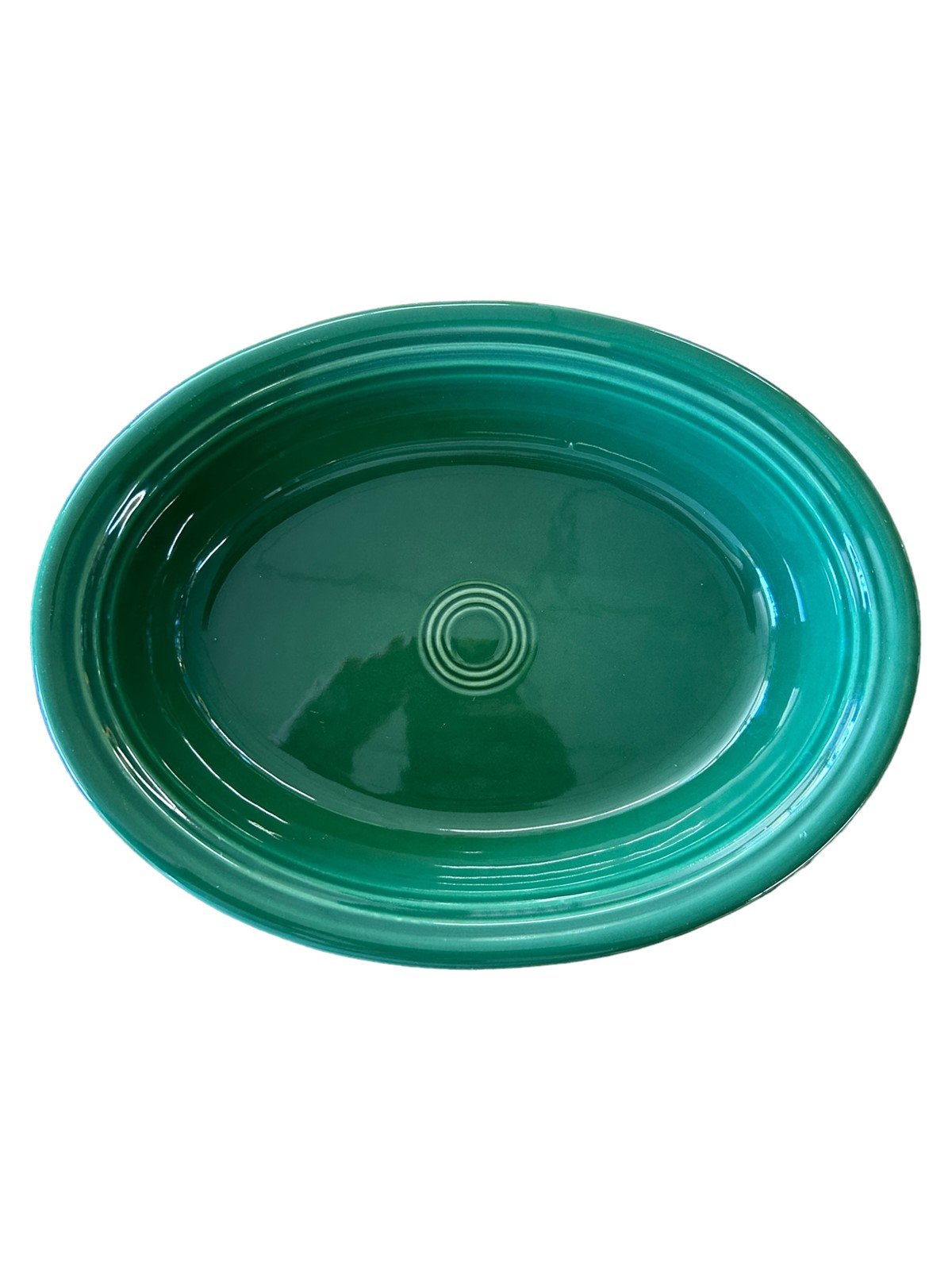 Fiesta - Jade Green Oval Vegetable Bowl Homer Laughlin Ceramic Serving Dish HLC