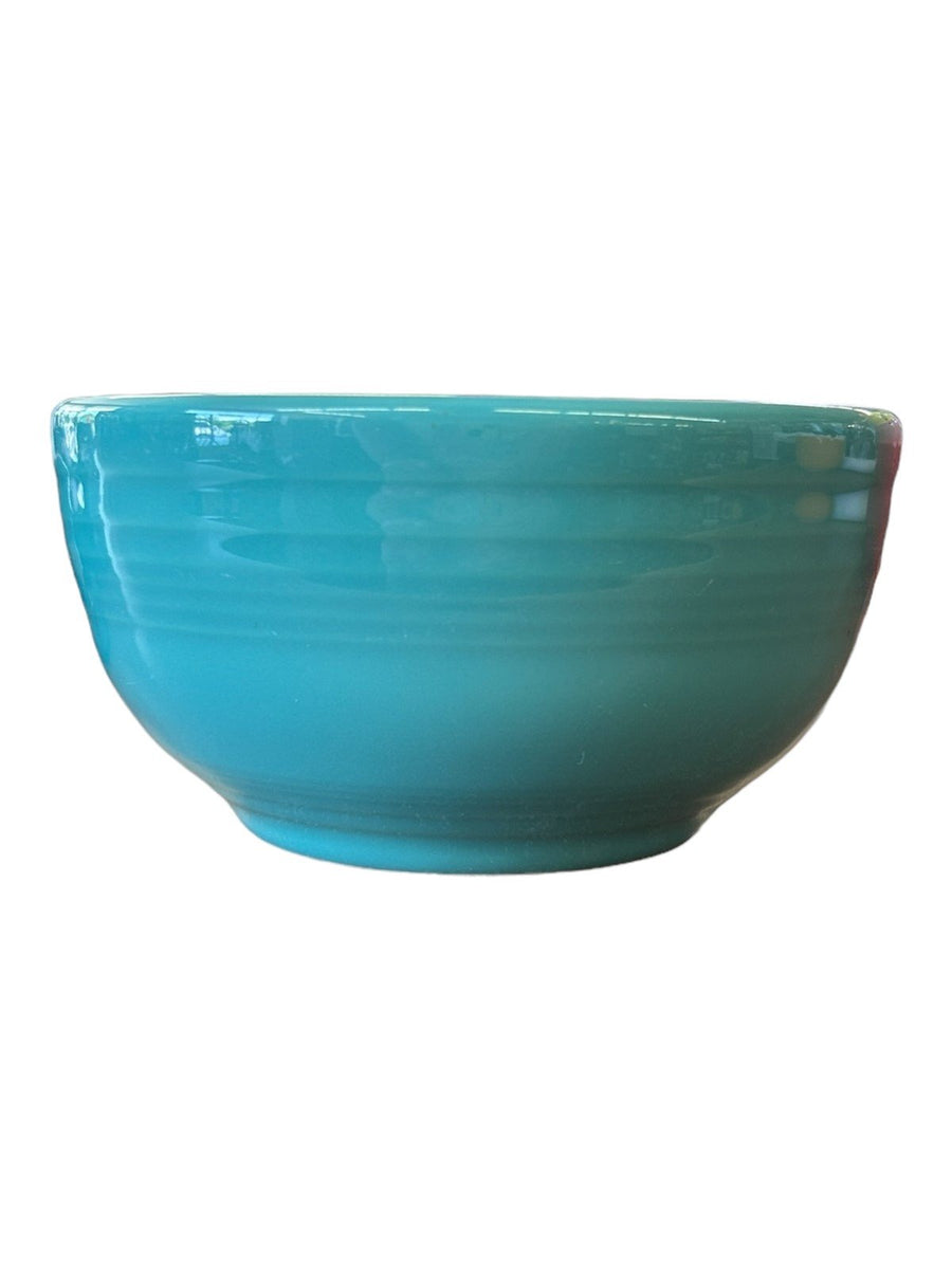 Fiesta - Turquoise Blue Small Bistro Bowl Ceramic Dish Homer Laughlin Kitchenware