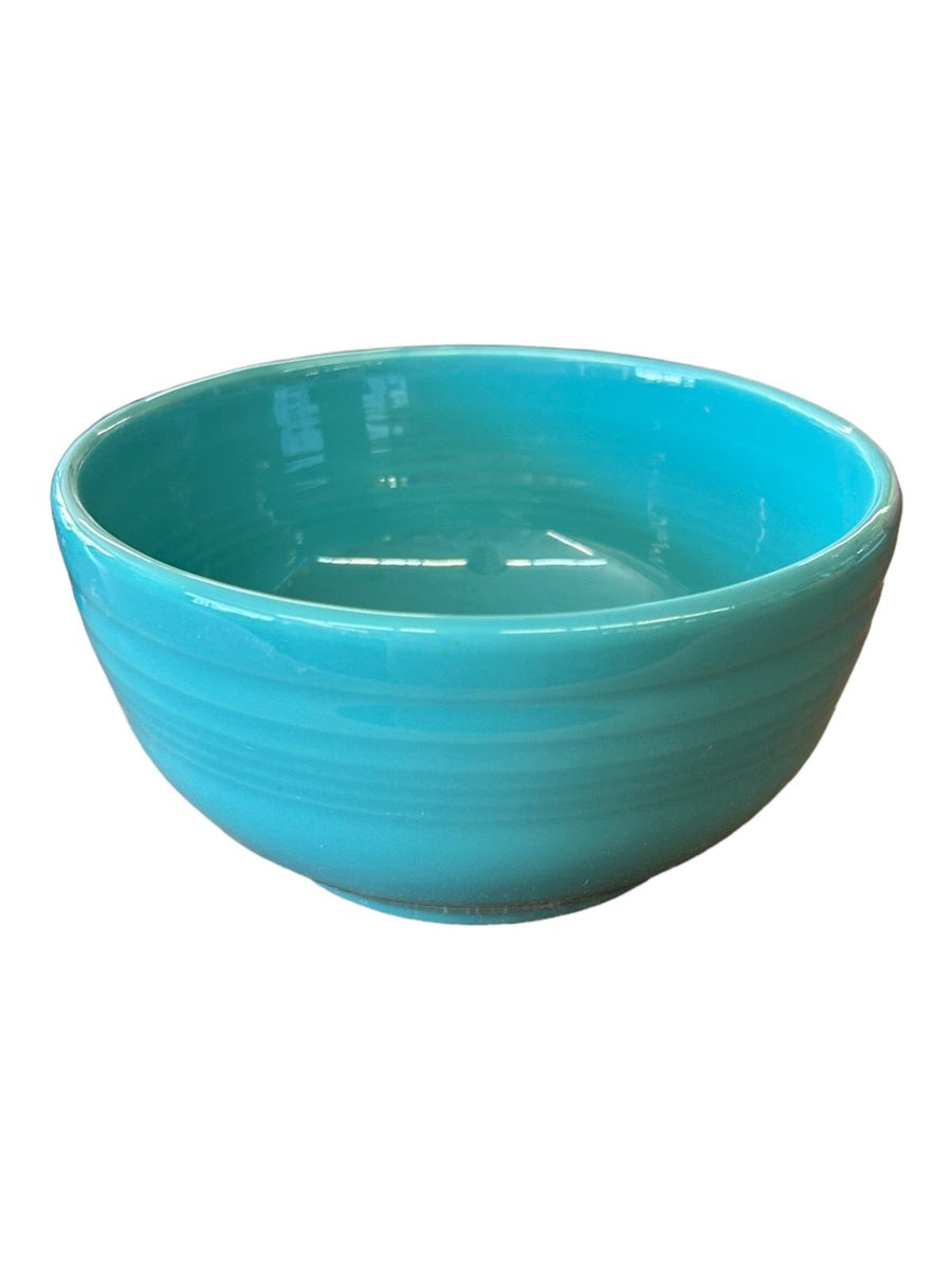 Fiesta - Turquoise Blue Small Bistro Bowl Ceramic Dish Homer Laughlin Kitchenware