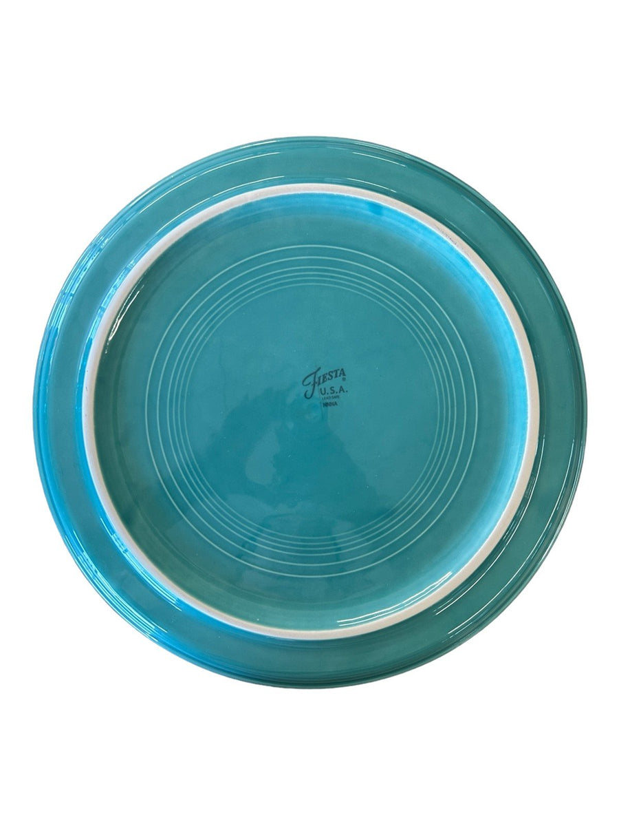 Fiesta - Turquoise Blue 12" Pizza Tray Baking Homer Laughlin Ceramic Med Kitchen