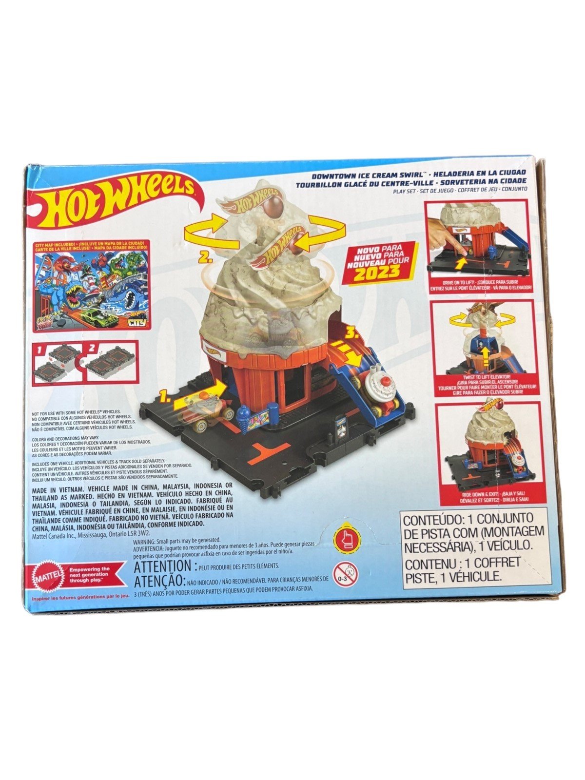 Hot wheels City Downtown Ice cream Swirl New for 2023