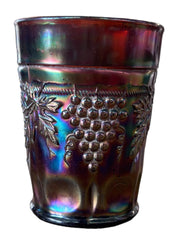 Northwood Grape and Cable With Thumbprint Carnival Glass Cup