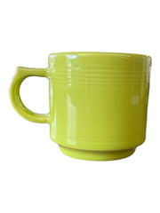 Fiesta - Lemongrass Green Stacking Mug Homer Laughlin Ceramic Coffee Cup Drink