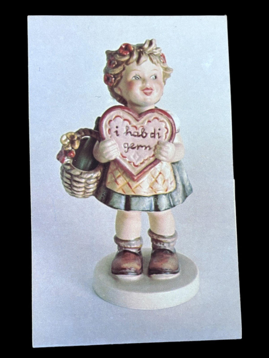 Hummel Figurine Exclusive Special Edition No. 1 Vintage Valentine Girl