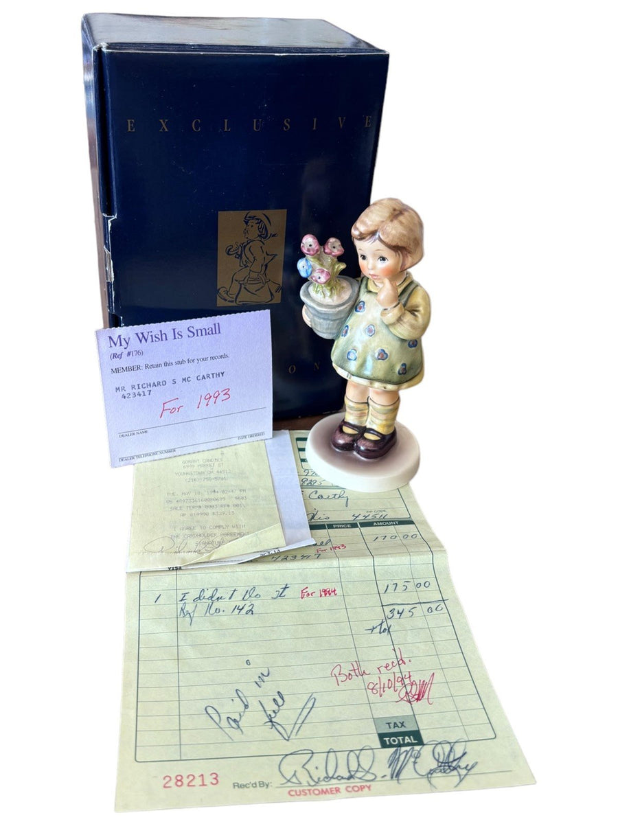 Goebel Figurine Exclusive Edition 1992/93 #176 Vintage Hummel My Wish is Small