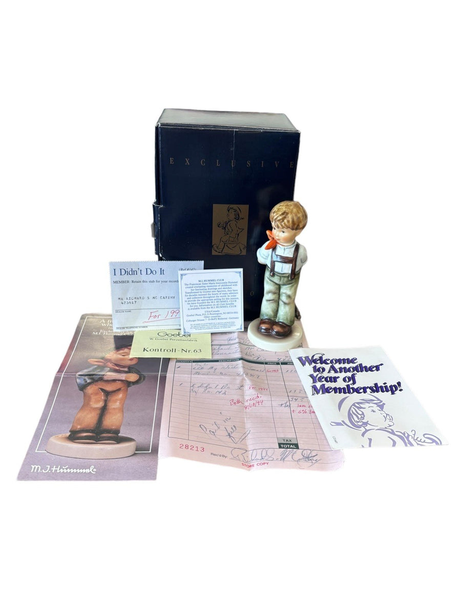 Goebel Figurine Exclusive Edition 1993/94 #142 Vintage Hummel I Didn't Do It