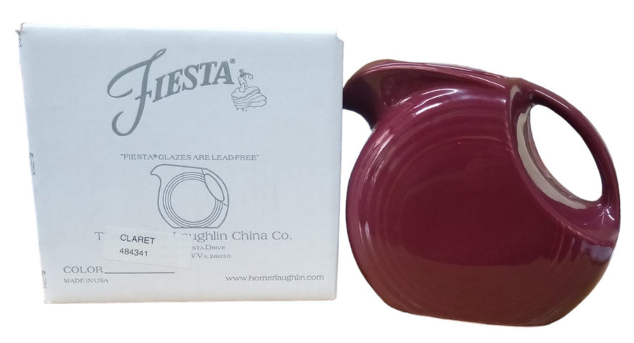 Fiesta - Claret Purple Large Disk Pitcher (Discontinued Color) Original Box