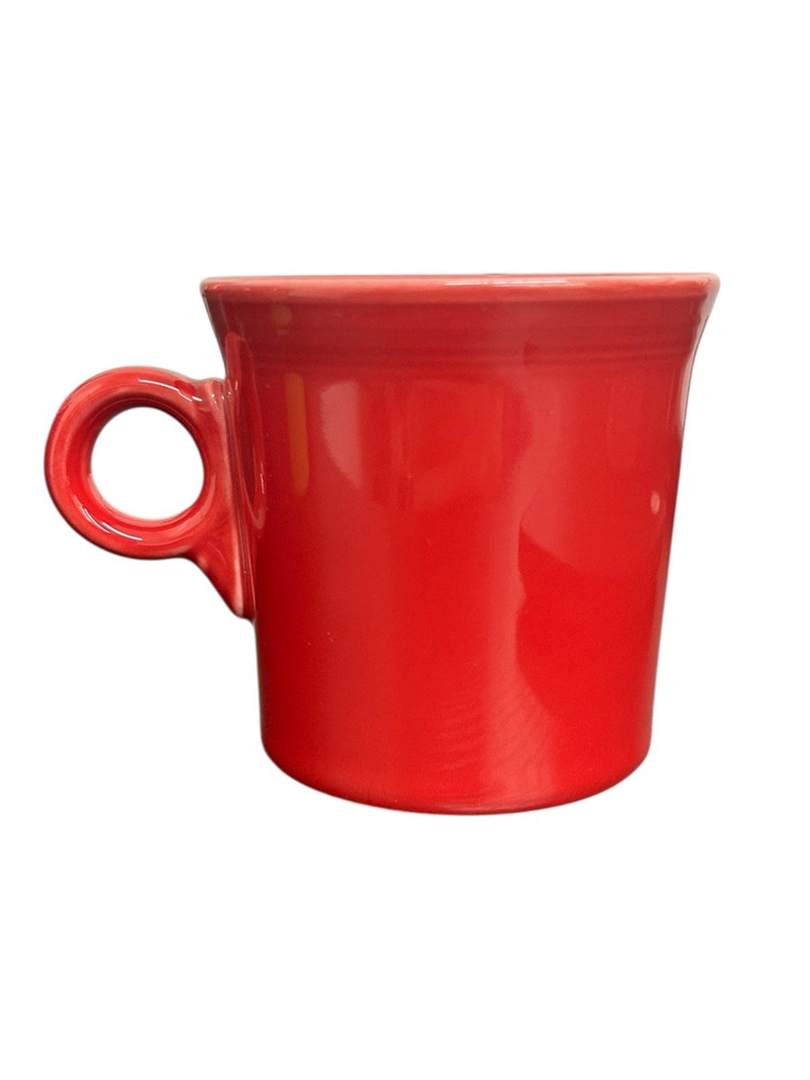 Fiesta - Scarlet Red Ring Handled Mug Ceramic Coffee Cup Homer Laughlin