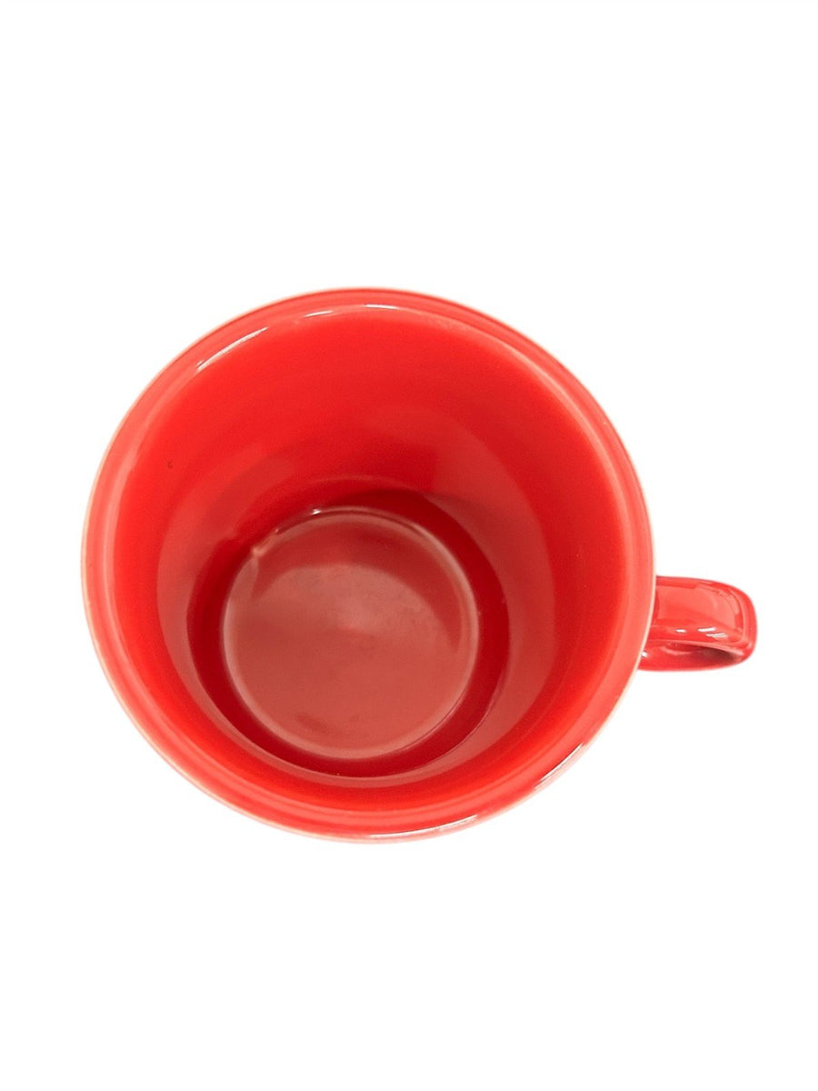 Fiesta - Scarlet Red Ring Handled Mug Ceramic Coffee Cup Homer Laughlin