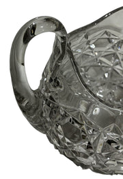 Crystal Pitcher Geometric Pattern Drink Barware Large Round Serving