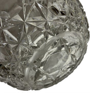 Crystal Pitcher Geometric Pattern Drink Barware Large Round Serving