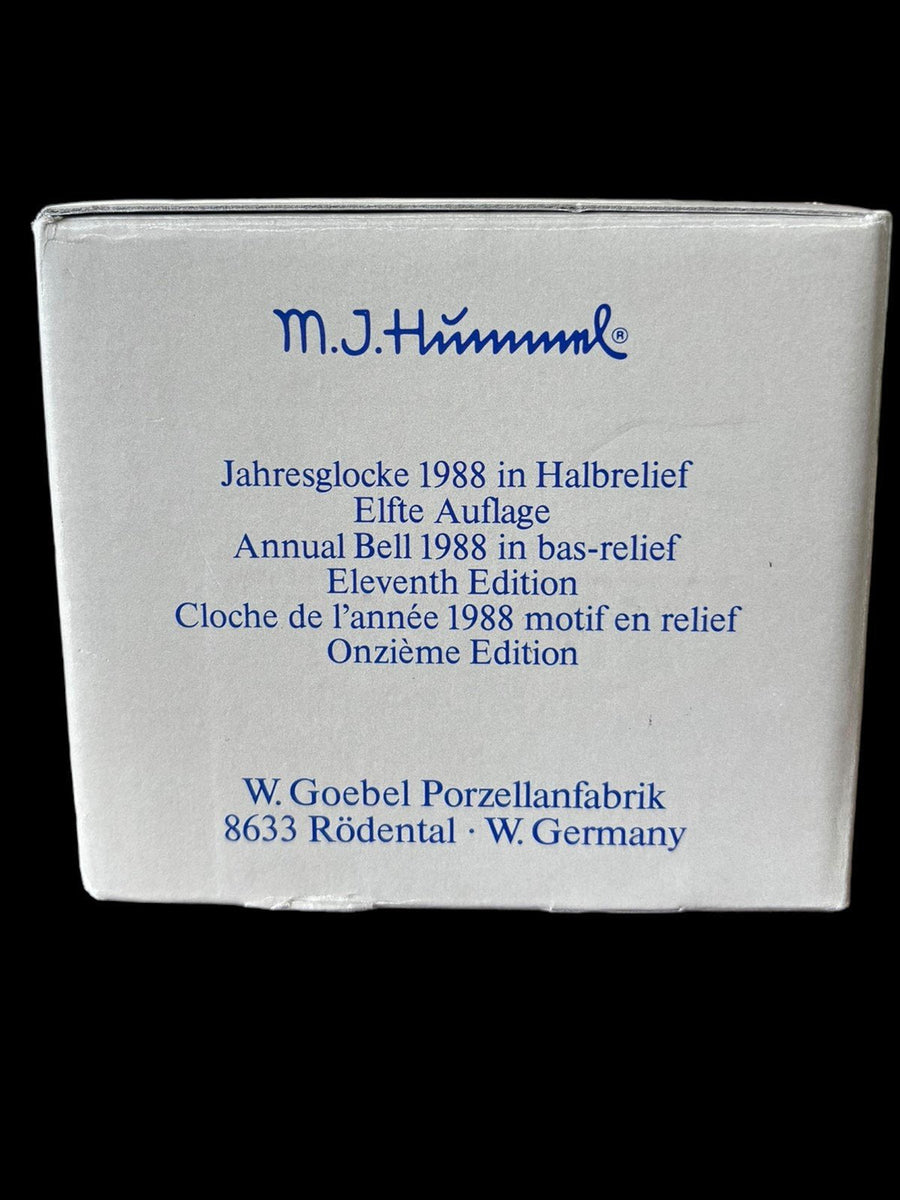 Goebel Annual Bell Bas-Relief 1988 Eleventh Edition Vintage Hummel Handcrafted