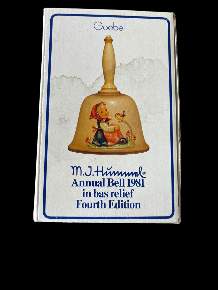 Goebel Annual Bell Bas-Relief 1981 Fourth Edition Vintage Hummel Handcrafted