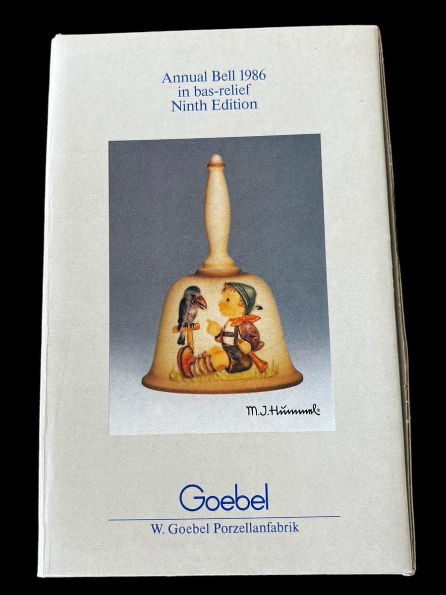 Goebel Annual Bell Bas-Relief 1986 Ninth Edition Vintage Hummel Handcrafted