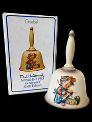 Goebel Annual Bell Bas-Relief 1983 Sixth Edition Vintage Hummel Handcrafted