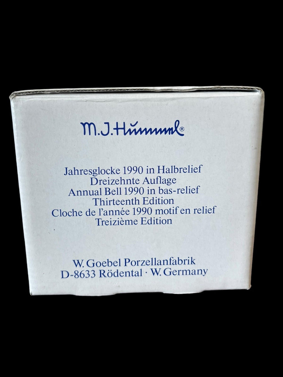 Goebel Annual Bell Bas-Relief 1990 Thirteenth Edition Vintage Hummel Handcrafted