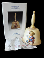 Goebel Annual Bell Bas-Relief 1990 Thirteenth Edition Vintage Hummel Handcrafted