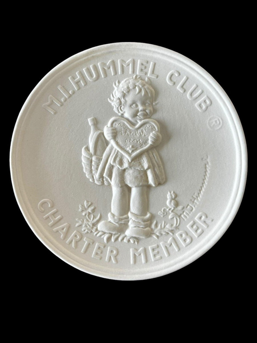 Goebel Antique Porcelain Medallion Vintage MI Hummel Club Set of 4