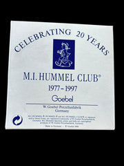 Goebel Antique Porcelain Medallion Vintage MI Hummel Club Set of 4