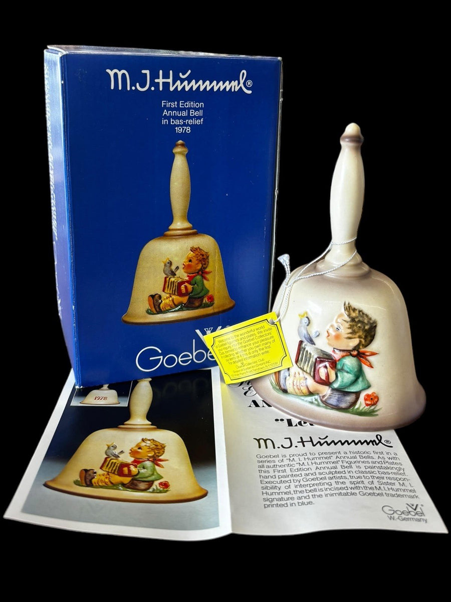 Goebel Annual Bell in Bas-Relief 1978 First Edition Vintage Hummel Handcrafted